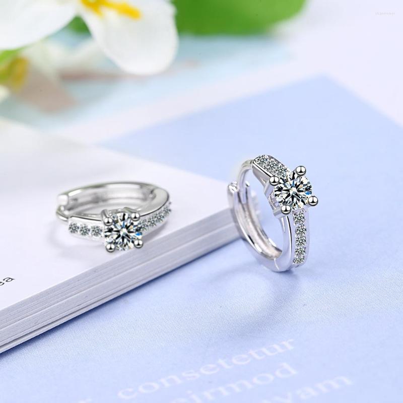 Stud Earrings KOUDOUN 925 Sterling Silver Crystal Round Circle Clear Cubic Zircon Hoop For Women Jewelry 2022
Stud Earrings KOUDOUN 925 Sterling Silver Crystal Round Circle Clear Cubic Zircon Hoop For Women Jewelry 2022