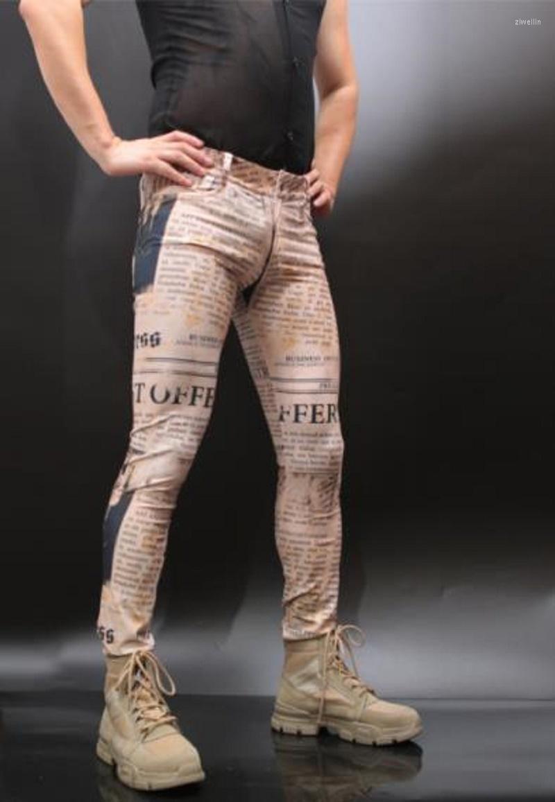 Men's Pants Men Vintage Style Milk Silk Bottoms Leggings Cowboy Trouser Retro Spaper Letter Prints High-Elastic Casual Pencil, Picture color
Men's Pants Men Vintage Style Milk Silk Bottoms Leggings Cowboy Trouser Retro Spaper Letter Prints High-Elastic Casual Pencil, Picture color