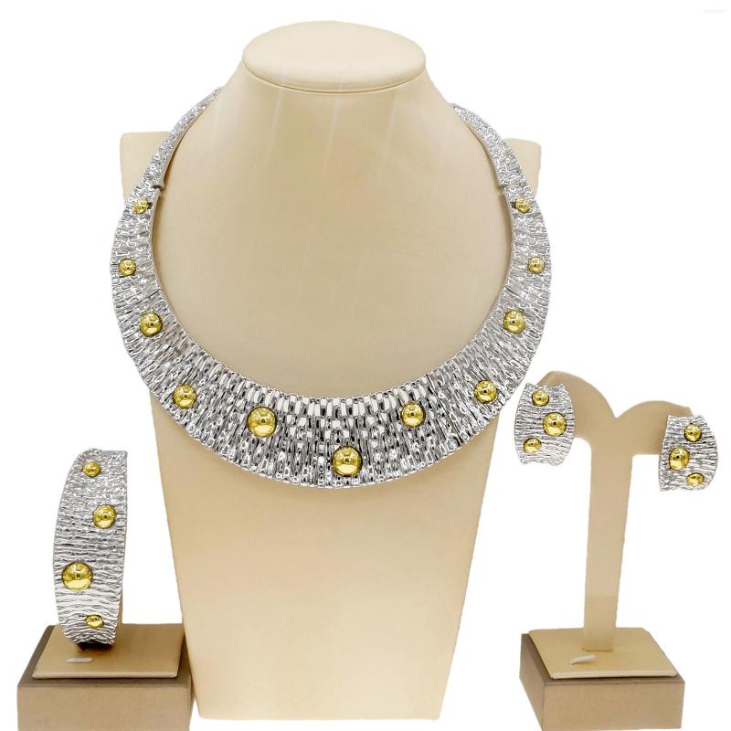Necklace Earrings Set Yulaili Brazil Gold Style Women Jewelry Wholesale Silver, Picture shown
Necklace Earrings Set Yulaili Brazil Gold Style Women Jewelry Wholesale Silver, Picture shown