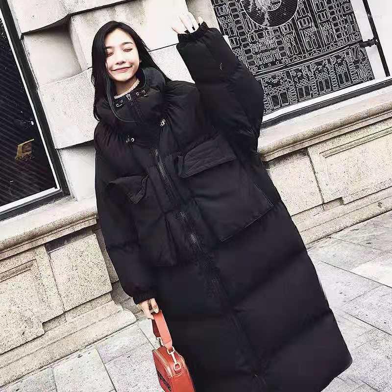 Women's Trench Coats Winter Coat Cotton-padded Jacket Mid-length Over-the-knee Women Loose Thick Korean, Black
Women's Trench Coats Winter Coat Cotton-padded Jacket Mid-length Over-the-knee Women Loose Thick Korean, Black