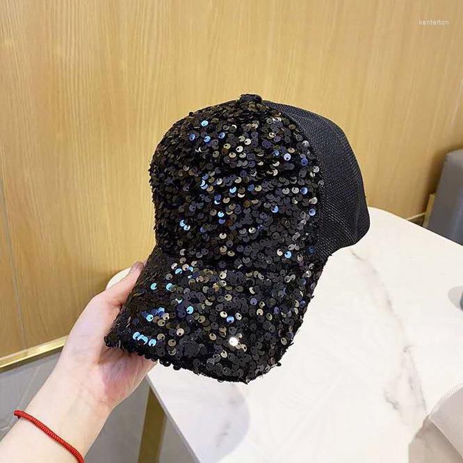 Ball Caps Spring Summer Sequin Baseball Cap Sunscreen Fashion Breathable Women Mesh Student Girl Sun Hat Black
Ball Caps Spring Summer Sequin Baseball Cap Sunscreen Fashion Breathable Women Mesh Student Girl Sun Hat Black