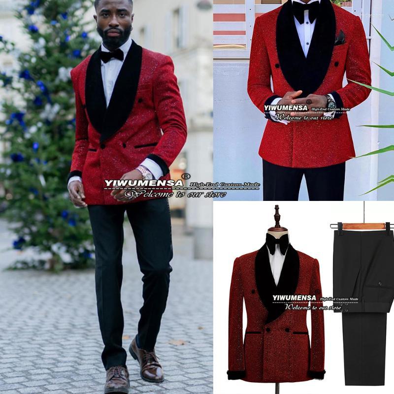 Men's Suits Men's & Blazers Glitter Sequins Red/Black Jacket Slim Fit Double Breasted Formal Wedding Tuxedo Custom Made Grooms Blazer
Men's Suits Men's & Blazers Glitter Sequins Red/Black Jacket Slim Fit Double Breasted Formal Wedding Tuxedo Custom Made Grooms Blazer