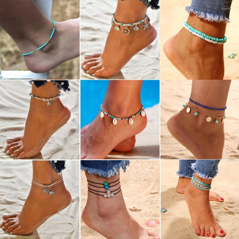 Anklets Bohemian Boho Turquoises Beads Stone For Women Vintage Handmade Anklet Bracelet On Leg Beach Ocean Jewelry
Anklets Bohemian Boho Turquoises Beads Stone For Women Vintage Handmade Anklet Bracelet On Leg Beach Ocean Jewelry