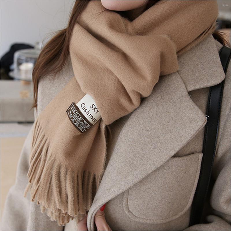 Scarves High Quality Thickening Solid Women Scarf 200cm 70cm 350g Autumn Winter Cashmere Warm And Cold Proof Female
Scarves High Quality Thickening Solid Women Scarf 200cm 70cm 350g Autumn Winter Cashmere Warm And Cold Proof Female
