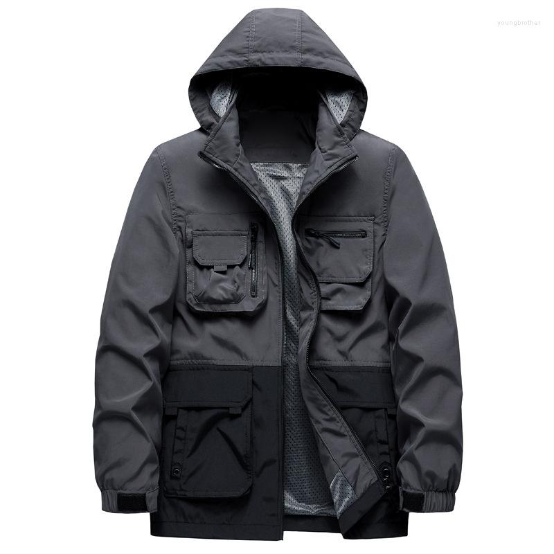 Men's Jackets Autumn Men's Outerwear Fashion Casual Multi-pocket Cargo Jacket High Quality Men Removable Hoodie Tops Outdoor Travel, Black
Men's Jackets Autumn Men's Outerwear Fashion Casual Multi-pocket Cargo Jacket High Quality Men Removable Hoodie Tops Outdoor Travel, Black