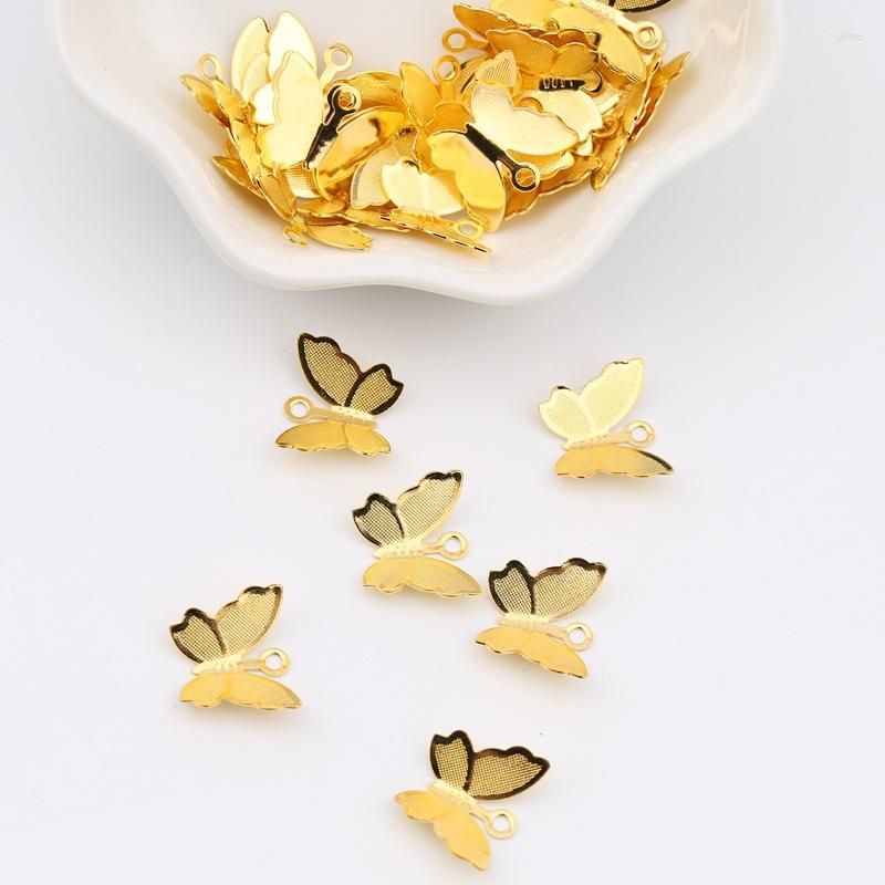 Charms 50pcs 11x13mm Copper Butterfly Gold Silver Plated Accessories Connectors Pendants For DIY Earring Bracelet Jewelry Making
Charms 50pcs 11x13mm Copper Butterfly Gold Silver Plated Accessories Connectors Pendants For DIY Earring Bracelet Jewelry Making