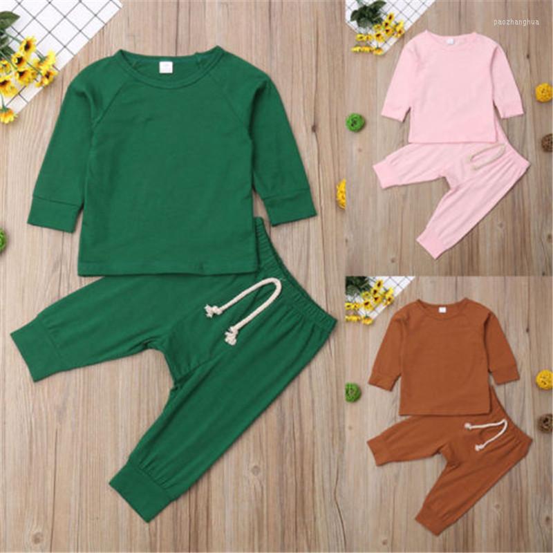 Clothing Sets Kids Baby Boys Girls Sleepwear Infant Cotton Nightwear Clothes Set Solid Color Long Sleeve Tops T-shirt Pants Autumn, Green
Clothing Sets Kids Baby Boys Girls Sleepwear Infant Cotton Nightwear Clothes Set Solid Color Long Sleeve Tops T-shirt Pants Autumn, Green