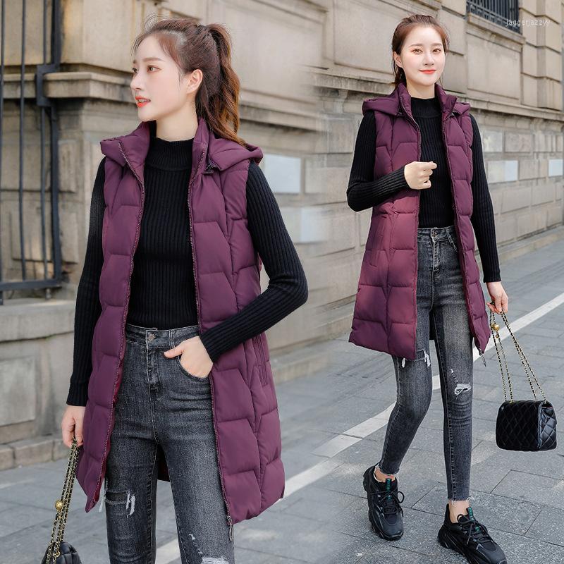 Women's Trench Coats Autumn Winter Coat Women Sweet Sleeveless Jacket Mid-length Hooded Vest Clothing Wasitcoat Korean Overcoat Abrigo Mujer, Purple
Women's Trench Coats Autumn Winter Coat Women Sweet Sleeveless Jacket Mid-length Hooded Vest Clothing Wasitcoat Korean Overcoat Abrigo Mujer, Purple