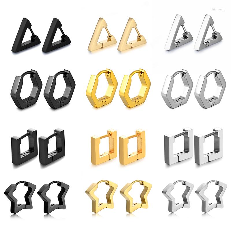 Hoop Earrings Arrival Retro Stainless Steel Triangle Rectangle Star Round Geometric For Women Men Earrig Jewelry Party Gifts
Hoop Earrings Arrival Retro Stainless Steel Triangle Rectangle Star Round Geometric For Women Men Earrig Jewelry Party Gifts