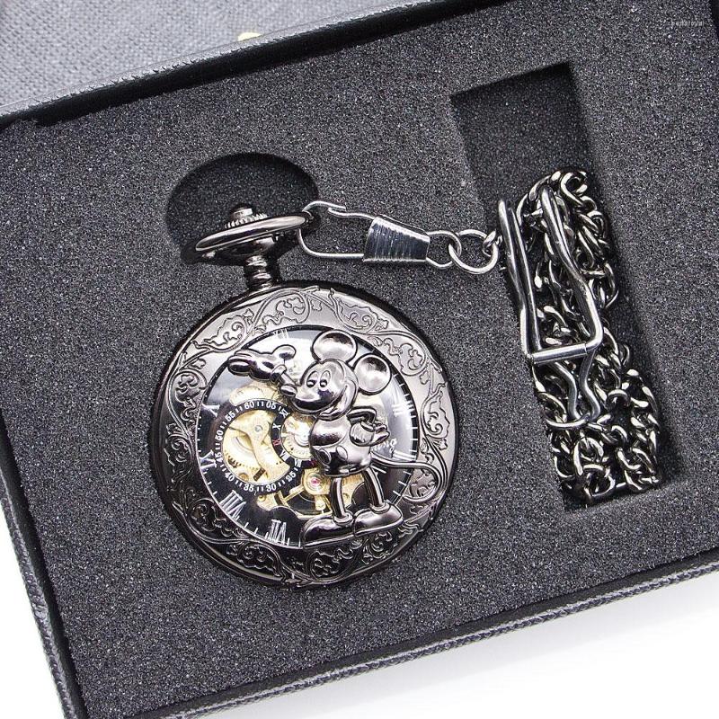 Pocket Watches 5pc/lot Retro Mouse Hollow Black Dial Mechanical Watch Pendant Clock Classic Necklace Gifts Kids Children, No box
Pocket Watches 5pc/lot Retro Mouse Hollow Black Dial Mechanical Watch Pendant Clock Classic Necklace Gifts Kids Children, No box