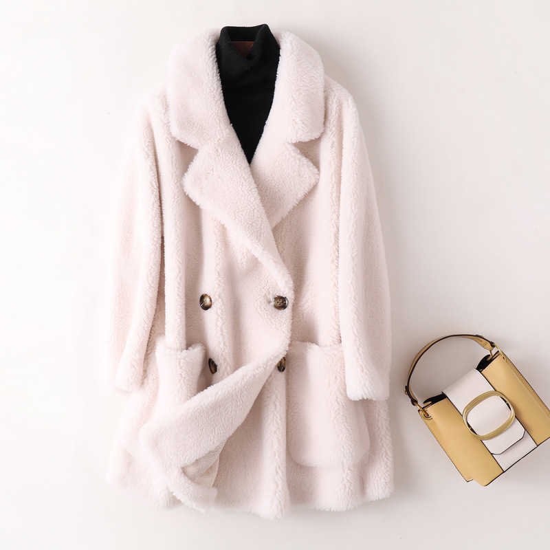 LuxuryWomen's Leather & Faux Leather Real Fur Coat High QualityAustralian Womens Natural Wool Coats Thick Warm Elegant Loose Large Size Long Outwear For Women, Pink
LuxuryWomen's Leather & Faux Leather Real Fur Coat High QualityAustralian Womens Natural Wool Coats Thick Warm Elegant Loose Large Size Long Outwear For Women, Pink