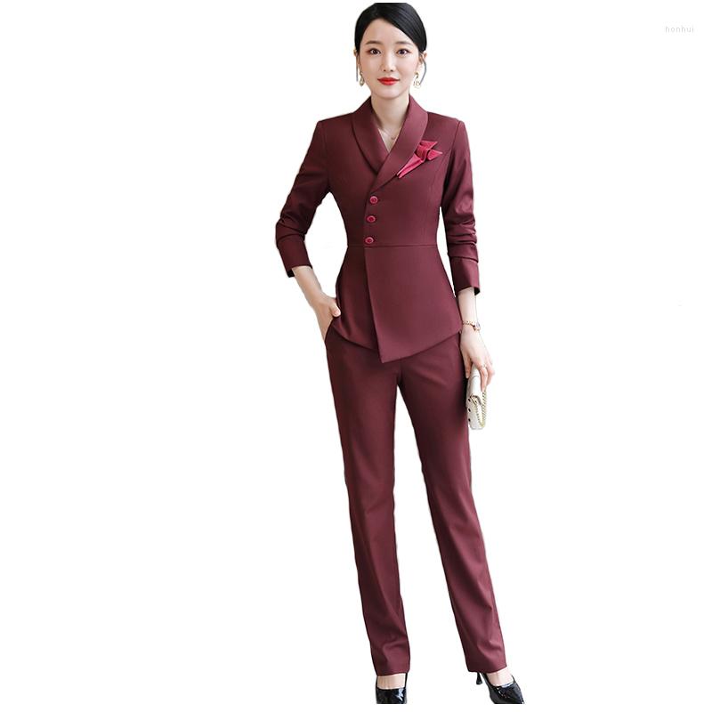 Women' Two Piece Pants High End Quality Business Suits Women Autumn Long Sleeve Professional Formal Slim Blazer And Office Ladies Work Wear, Blue skirt suits
Women' Two Piece Pants High End Quality Business Suits Women Autumn Long Sleeve Professional Formal Slim Blazer And Office Ladies Work Wear, Blue skirt suits