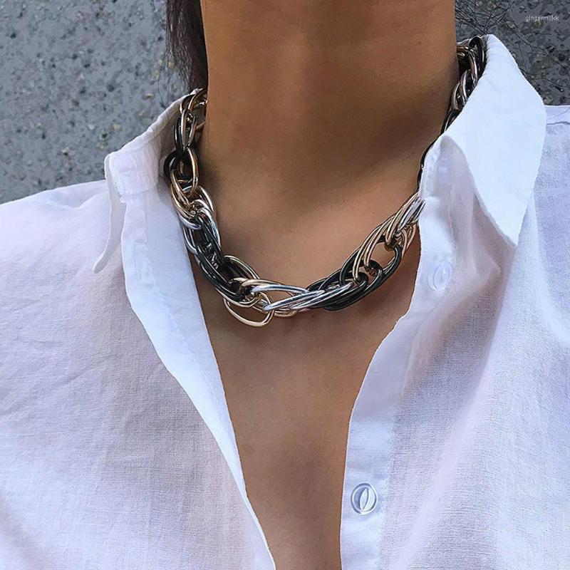 Choker Punk Hip Hop Curb Cuban Twisted Necklace Vintage Mix Color Chunky Thick Collar For Women Men Jewelry
Choker Punk Hip Hop Curb Cuban Twisted Necklace Vintage Mix Color Chunky Thick Collar For Women Men Jewelry