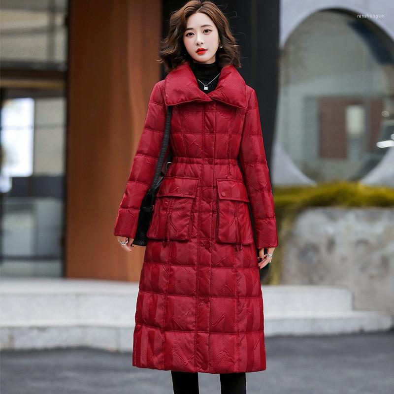 Women' Trench Coats Down Padded Jacket Women 2022 Winter Year Red Fashion Turn Collar Mid-length Cotton Coat JD2150
Women' Trench Coats Down Padded Jacket Women 2022 Winter Year Red Fashion Turn Collar Mid-length Cotton Coat JD2150