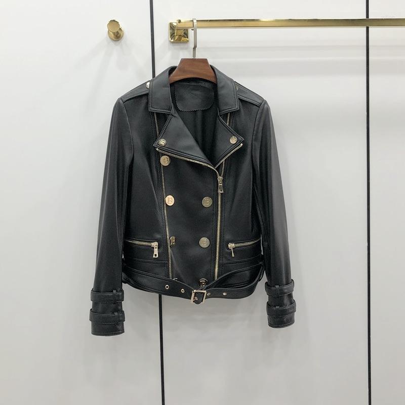 Women' Leather 2022 Woman Coats Natural Sheepskin Jackets Female Windbreaker Overcoat H610, Black
Women' Leather 2022 Woman Coats Natural Sheepskin Jackets Female Windbreaker Overcoat H610, Black
