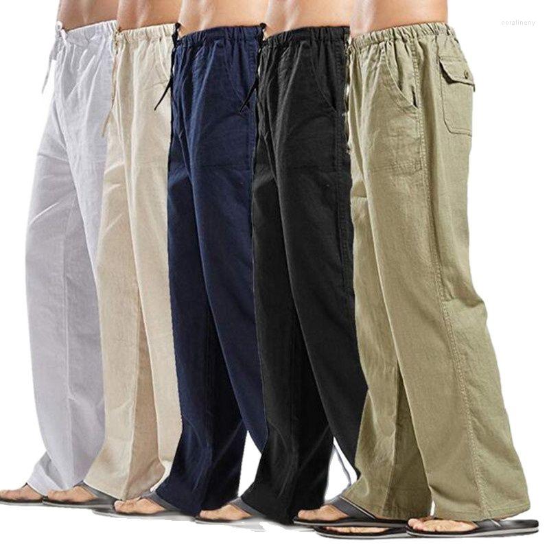 Men's Pants Summer Men Solid Color Linen Multi-pocket Straight Casual Breathable Comfortable Drawstring Loose Trousers, Gray
Men's Pants Summer Men Solid Color Linen Multi-pocket Straight Casual Breathable Comfortable Drawstring Loose Trousers, Gray