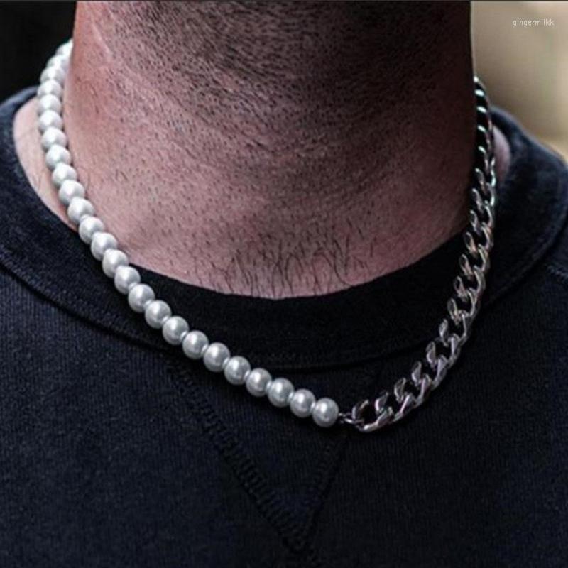 Choker Hip-Hop Imitation Pearls Link Chain Necklace Luxury Stainless Steel Handmade For Men Women Jewelry Gift
Choker Hip-Hop Imitation Pearls Link Chain Necklace Luxury Stainless Steel Handmade For Men Women Jewelry Gift