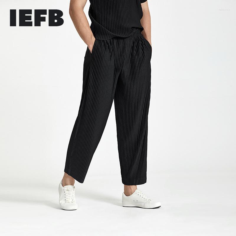 Men's Pants Streetwear Japanese Fashion Pleated Men's Casual Loose FitHigh Elastic Straight For Summer 2022, Black
Men's Pants Streetwear Japanese Fashion Pleated Men's Casual Loose FitHigh Elastic Straight For Summer 2022, Black