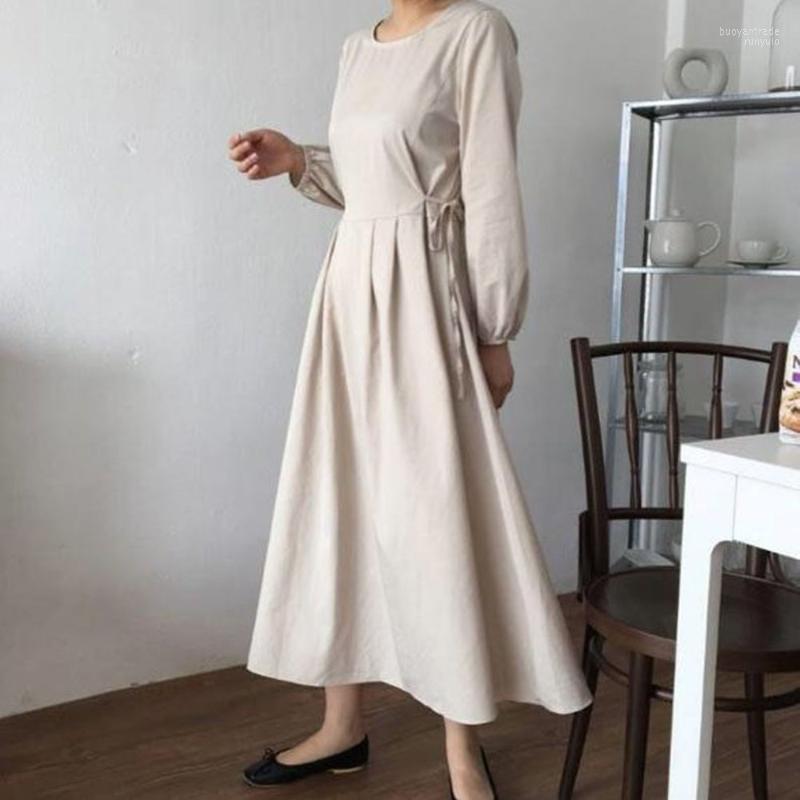 Casual Dresses Japanese Style Autumn 2022 Solid Color Long Sleeve Round Neck High Waist Dress Bandage Women' Clothing Fashion, Blue
Casual Dresses Japanese Style Autumn 2022 Solid Color Long Sleeve Round Neck High Waist Dress Bandage Women' Clothing Fashion, Blue