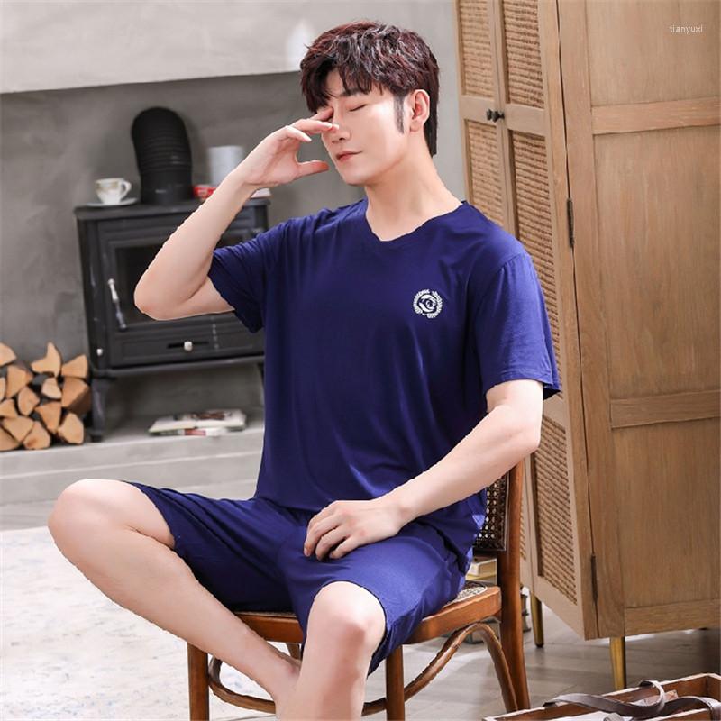 Men's Sleepwear 110kg Plus Size Men's Modal Homewear Sets Summer Short Sleeve T Shirt Shorts Pajama Set Casual Loose Man Home Clothes, 88009
Men's Sleepwear 110kg Plus Size Men's Modal Homewear Sets Summer Short Sleeve T Shirt Shorts Pajama Set Casual Loose Man Home Clothes, 88009