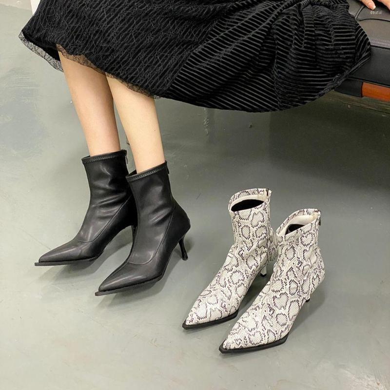 Boots Snake Printed Women Ankle Sock Botas Black Beige Thin High Heels Autumn Spring 2022 Arrivals Party Pumps Dress Shoes
Boots Snake Printed Women Ankle Sock Botas Black Beige Thin High Heels Autumn Spring 2022 Arrivals Party Pumps Dress Shoes