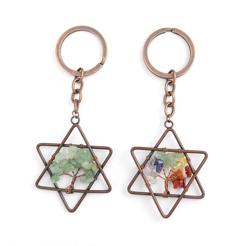 Natural Stone Life Tree Keychain Pendant Crystal Bag Decorative Keyring RRA405
Natural Stone Life Tree Keychain Pendant Crystal Bag Decorative Keyring RRA405