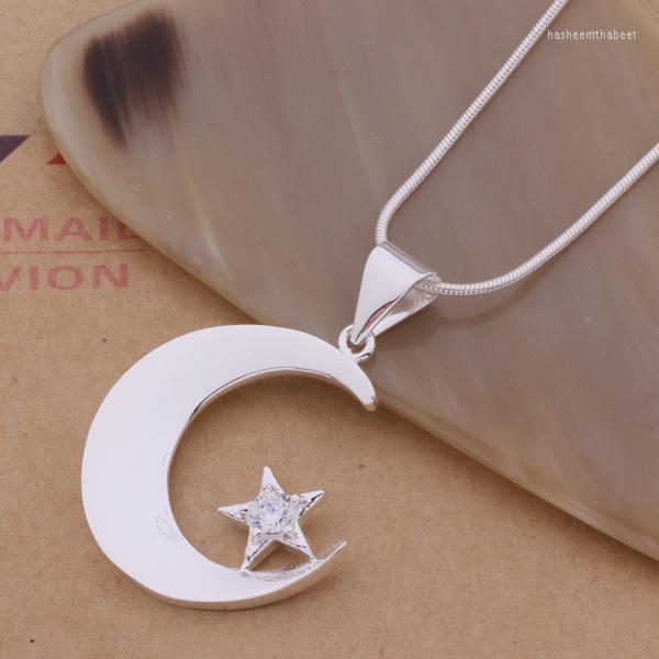 Pendant Necklaces AN160 Sterling Necklace Fashion Jewelry Moonand Star /gigaozna Amuajeba Silver Color
Pendant Necklaces AN160 Sterling Necklace Fashion Jewelry Moonand Star /gigaozna Amuajeba Silver Color