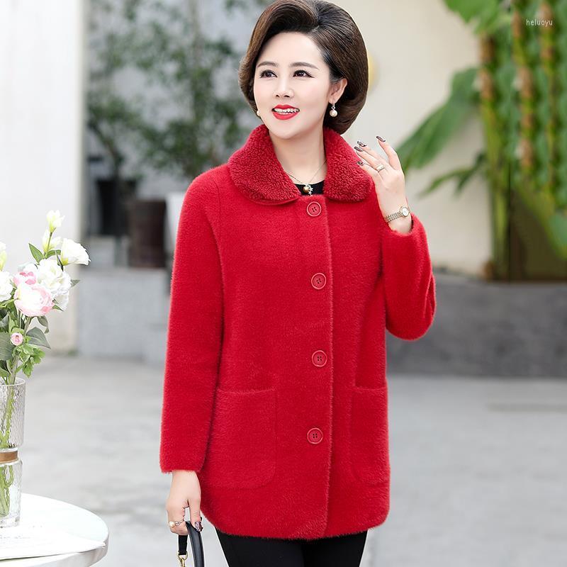 Women's Wool 2022 Autumn Winter Korean Women Woolen Cloth Jacket Female Middle Aged Mid Long Lmitation Mink Velvet Coat Ladies Coats, Blue
Women's Wool 2022 Autumn Winter Korean Women Woolen Cloth Jacket Female Middle Aged Mid Long Lmitation Mink Velvet Coat Ladies Coats, Blue