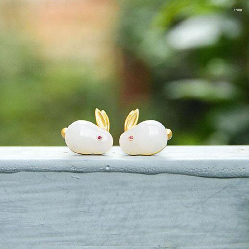 Dangle Earrings 925 Fashion Temperament Retro Style Imitation Kan Jade Gold-plated For Women's Birthday Gift Ear Jewelry
Dangle Earrings 925 Fashion Temperament Retro Style Imitation Kan Jade Gold-plated For Women's Birthday Gift Ear Jewelry