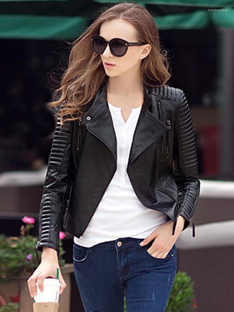 Women' Leather Jaket Kulit PU Punk Wanita Musim Semi Gugur Baru Imitasi Lembut Streetwear Mantel Bomber Dasar, Black
Women' Leather Jaket Kulit PU Punk Wanita Musim Semi Gugur Baru Imitasi Lembut Streetwear Mantel Bomber Dasar, Black