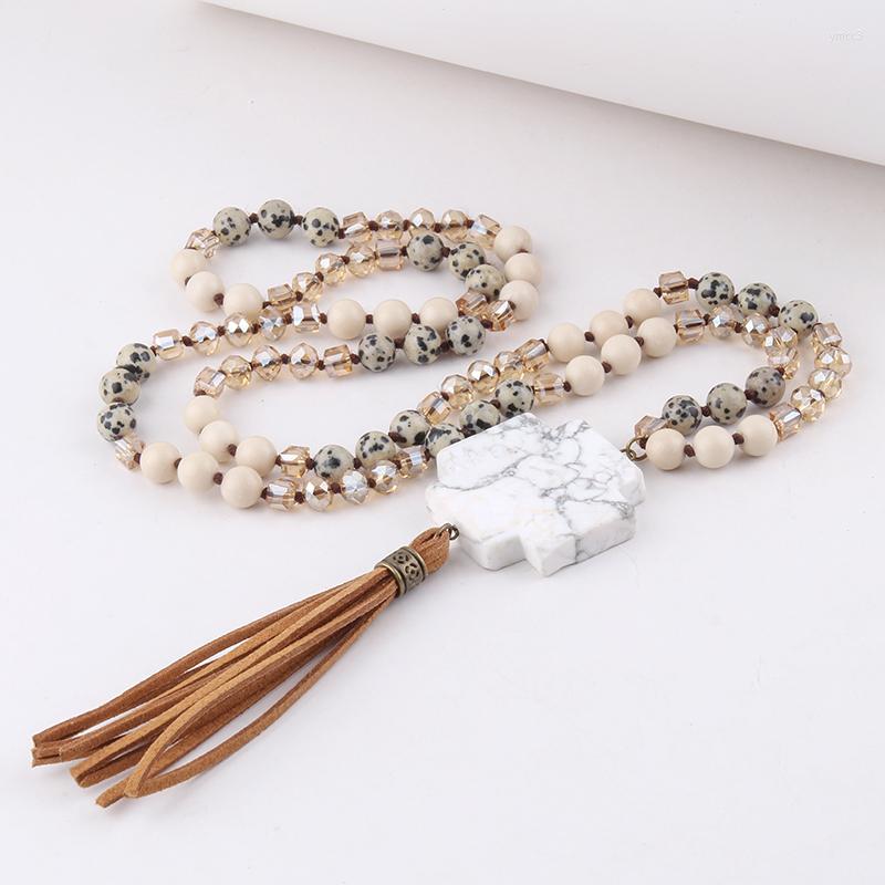 Pendant Necklaces MD Fashion Bohemian Jewelry Accessory Stones Knotted With Cross Stone Tassel For Women Gift Dropship
Pendant Necklaces MD Fashion Bohemian Jewelry Accessory Stones Knotted With Cross Stone Tassel For Women Gift Dropship