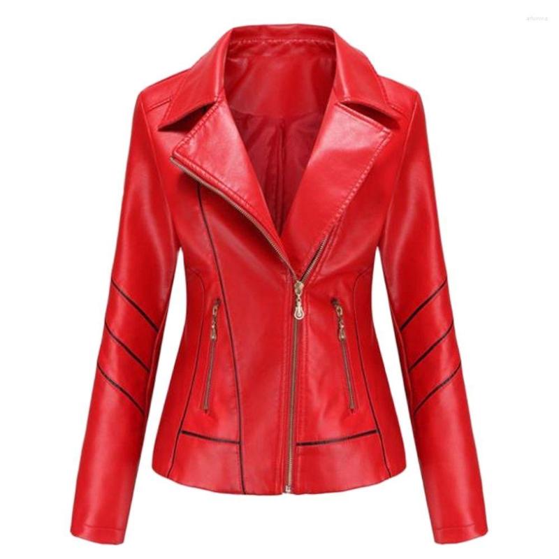 Women' Jackets 2022 Autumn Women Faux Leather Jacket Gothic Black Moto Zippers Long Sleeve Goth Female Pu Windproof Lapel Coats
Women' Jackets 2022 Autumn Women Faux Leather Jacket Gothic Black Moto Zippers Long Sleeve Goth Female Pu Windproof Lapel Coats