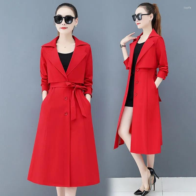 Women's Trench Coats Windbreaker Female 2022 Autumn Korean Single-breasted Slim Ladies Long With Belt Coat Women Casual Tops, Black
Women's Trench Coats Windbreaker Female 2022 Autumn Korean Single-breasted Slim Ladies Long With Belt Coat Women Casual Tops, Black