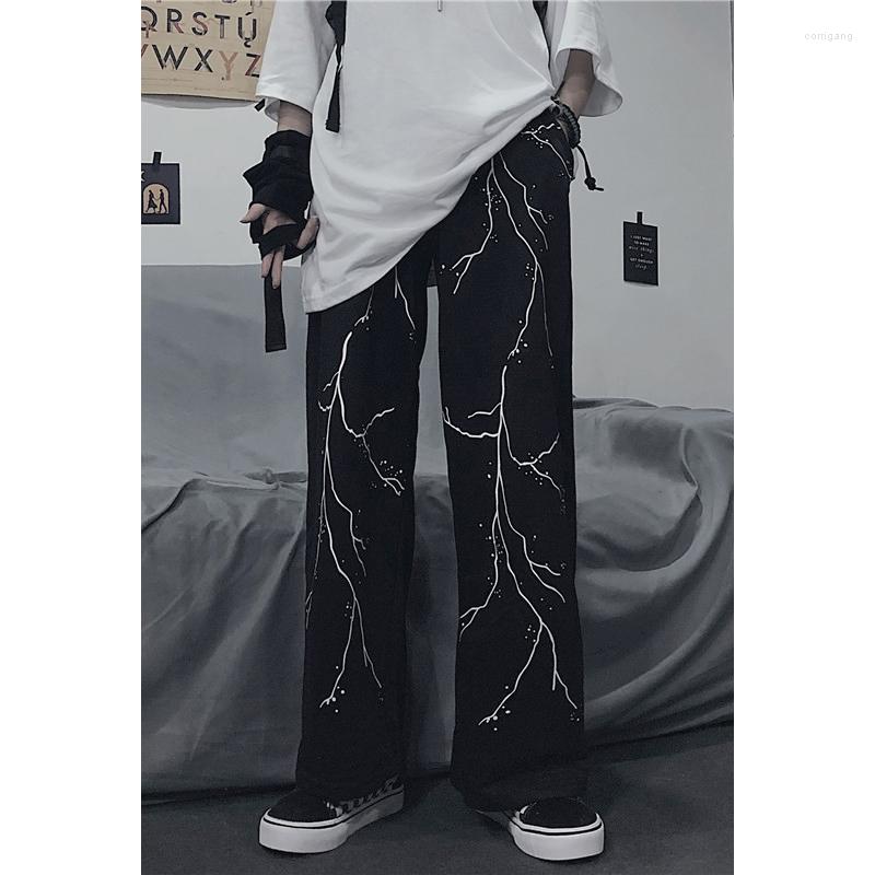 Men's Pants Fashion Hip Hop Cargo Casual Wide Leg Sweatpants Vintage Electricity Print Cool Full 42310, Black
Men's Pants Fashion Hip Hop Cargo Casual Wide Leg Sweatpants Vintage Electricity Print Cool Full 42310, Black