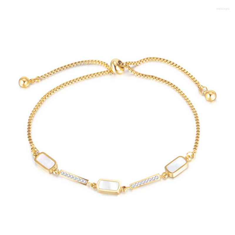 Link Bracelets 316L Stainless Steel Simple Zircon Drawstring Adjustable Bracelet Ladies Fashion Trend High Jewelry Accessories Party Gifts
Link Bracelets 316L Stainless Steel Simple Zircon Drawstring Adjustable Bracelet Ladies Fashion Trend High Jewelry Accessories Party Gifts