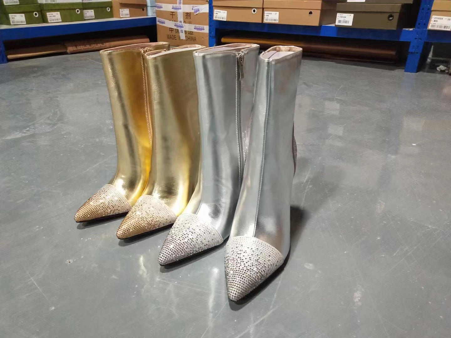 Women Ankle Boots Shoes High Heel Pumps Autumn Winter Woman Party Wedding Fashion Warm Sexy Nightclub Black Bootie, Silver
Women Ankle Boots Shoes High Heel Pumps Autumn Winter Woman Party Wedding Fashion Warm Sexy Nightclub Black Bootie, Silver