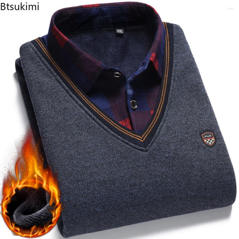 Men's Sweaters 2022 Autumn Winter Men's Wool Shirt-Neck Sweater Fashionable Plaid Solid Thickened Warm Fleece High Quality Versatile, Dark blue plaid
Men's Sweaters 2022 Autumn Winter Men's Wool Shirt-Neck Sweater Fashionable Plaid Solid Thickened Warm Fleece High Quality Versatile, Dark blue plaid