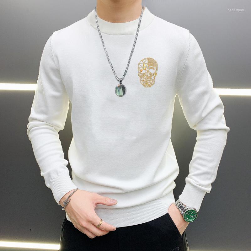 Men's Sweaters European 2022 Design Winter Men's Sweater Sleeves Drill Skull Fashion Knitting Casual Round Neck Street Wear M-5XL, As shown asian size
Men's Sweaters European 2022 Design Winter Men's Sweater Sleeves Drill Skull Fashion Knitting Casual Round Neck Street Wear M-5XL, As shown asian size