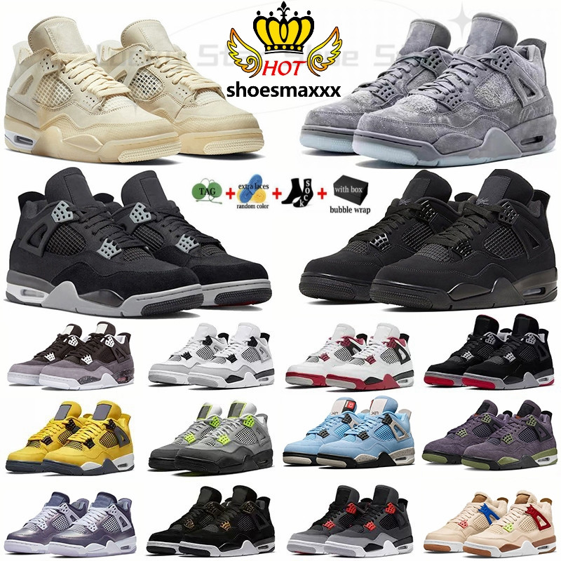 4 4s basketball shoes for men women Black Cat Sail Red Thunder University Blue wild things canyon purple amethst Wave Grey Fog shimme outdoor sports trainers sneakers, 11
4 4s basketball shoes for men women Black Cat Sail Red Thunder University Blue wild things canyon purple amethst Wave Grey Fog shimme outdoor sports trainers sneakers, 11
