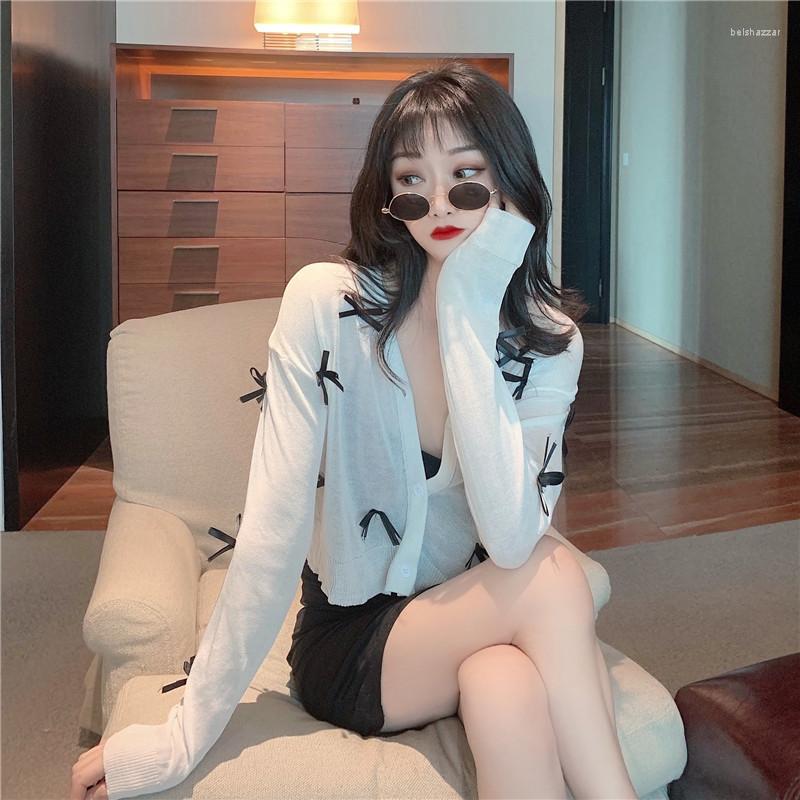 Women's Knits Make Firm Offers - Web Celebrity Bowknot Loose Cardigan Is Prevented Bask In Thin Clothes, White
Women's Knits Make Firm Offers - Web Celebrity Bowknot Loose Cardigan Is Prevented Bask In Thin Clothes, White