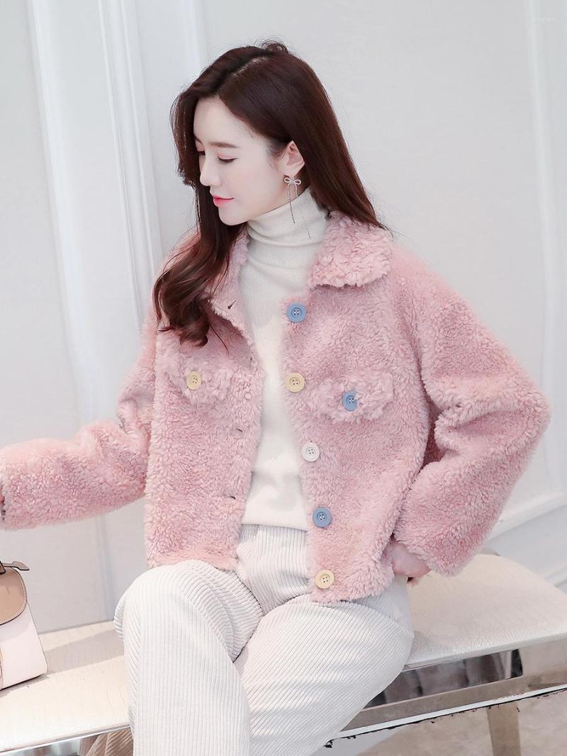 Women's Fur 2022 Winter Lamb Grass Coat Women's Short Full Wool Grain Kara Roll Sweet Young Style, Aqua blue
Women's Fur 2022 Winter Lamb Grass Coat Women's Short Full Wool Grain Kara Roll Sweet Young Style, Aqua blue