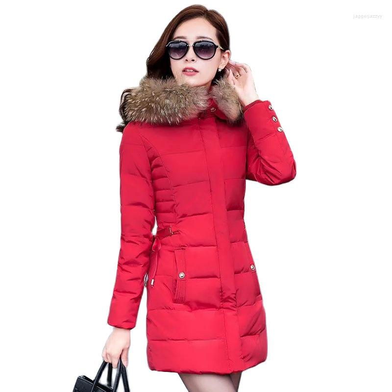 Women's Trench Coats NicePop Women Winter Coat Fake Fur Collar Woman Parka Outwear Mid-length Warm Down Cotton Jacket Female Parkas Overcoat, Pink
Women's Trench Coats NicePop Women Winter Coat Fake Fur Collar Woman Parka Outwear Mid-length Warm Down Cotton Jacket Female Parkas Overcoat, Pink