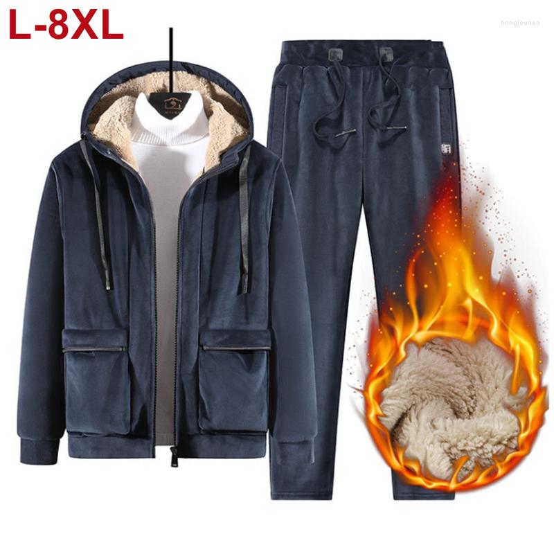 Men's Tracksuits Plus Size 8xl 7xl Warm Sport Suit Men 2 Pieces Set Winter Sportsuit Thermal Jacket Sets Fleece Tracksuit Windproof, 688 black 1
Men's Tracksuits Plus Size 8xl 7xl Warm Sport Suit Men 2 Pieces Set Winter Sportsuit Thermal Jacket Sets Fleece Tracksuit Windproof, 688 black 1