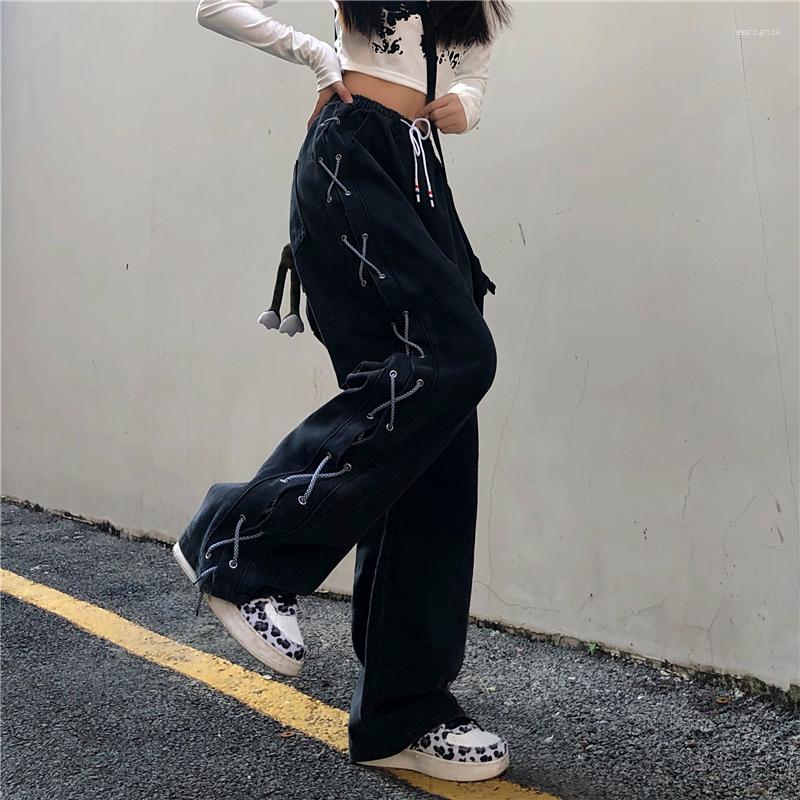 Women' Pants Hip-hop Jeans Men' And Women' Autumn Winter Vibe Fried Street High Ins Loose Straight Straps Wide-leg, Black
Women' Pants Hip-hop Jeans Men' And Women' Autumn Winter Vibe Fried Street High Ins Loose Straight Straps Wide-leg, Black