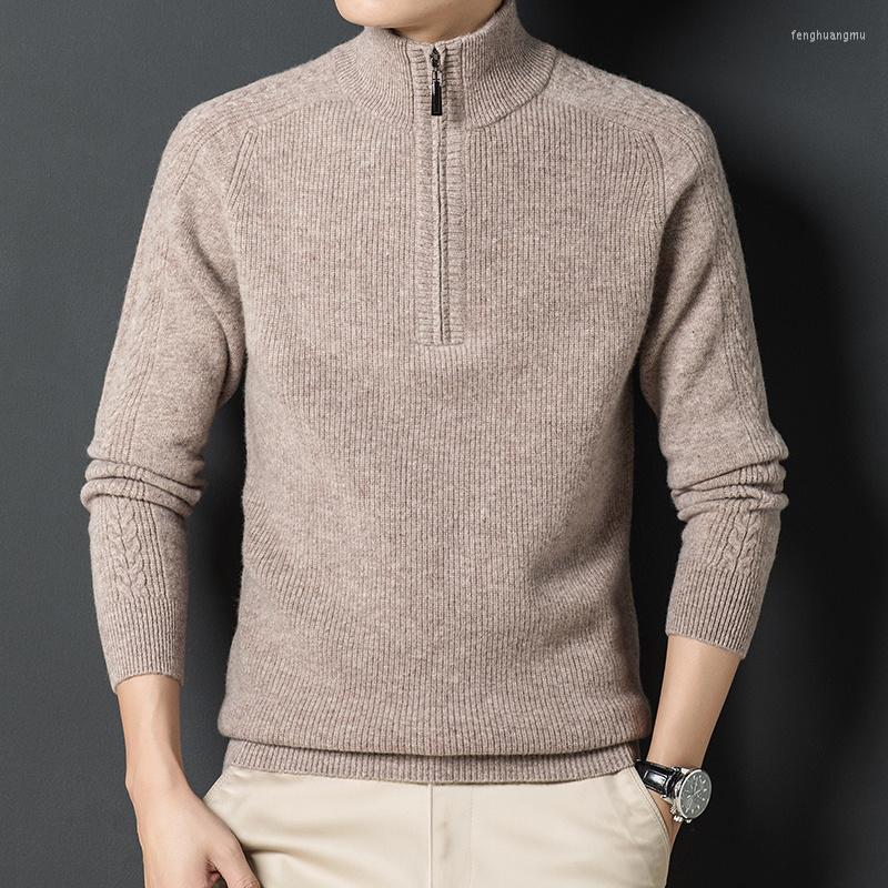 Men's Sweaters Half Men's 200% Pure Wool High Sweater Neck Zipper Autumn And Winter Solid Color Thickened Pullover Business, Black
Men's Sweaters Half Men's 200% Pure Wool High Sweater Neck Zipper Autumn And Winter Solid Color Thickened Pullover Business, Black
