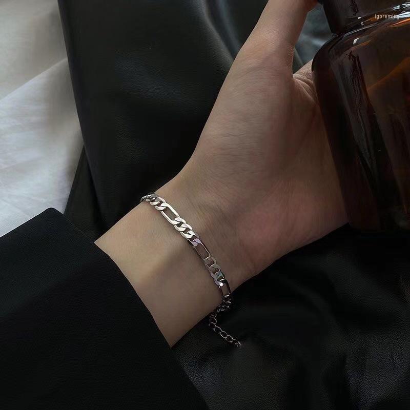 Charm Bracelets Danymia Simple Pattern White Gold Men's Bracelet On Hand Fashion Couple Chain Retro Women's Wholesale Gifts
Charm Bracelets Danymia Simple Pattern White Gold Men's Bracelet On Hand Fashion Couple Chain Retro Women's Wholesale Gifts
