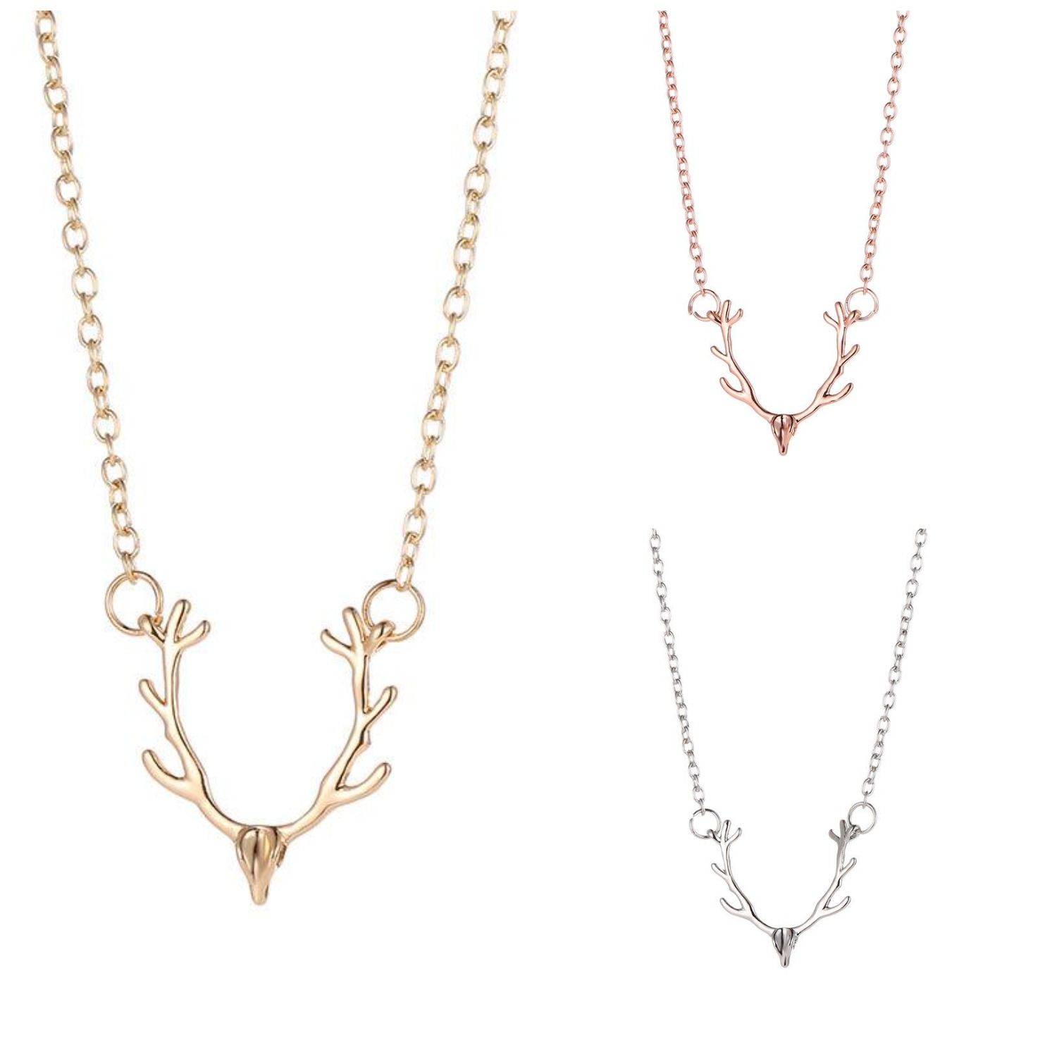 Elk Head Pendant Necklaces for Women Cute Animal Deer Head Pendants Antler Necklace Jewelry Gift
Elk Head Pendant Necklaces for Women Cute Animal Deer Head Pendants Antler Necklace Jewelry Gift