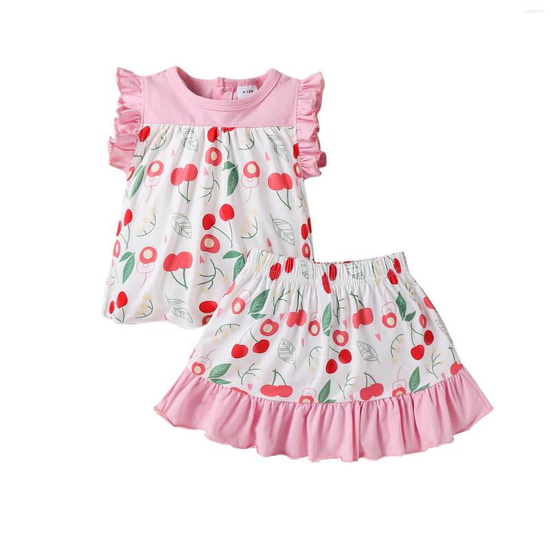Clothing Sets OPPERIAYA Born Baby Girls Summer Lovely Suits Cherry Print Flying Sleeve Round Neck Sleeveless Tops And Short Skirts 2Pcs Set, Multi
Clothing Sets OPPERIAYA Born Baby Girls Summer Lovely Suits Cherry Print Flying Sleeve Round Neck Sleeveless Tops And Short Skirts 2Pcs Set, Multi