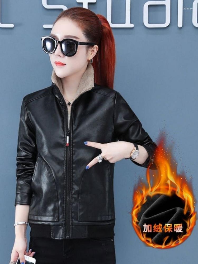 Women's Leather Pu Jacket Women 2022 Autumn Winter Long Sleeve Stand Collar Fashion Motorcycle Faux Coats Outerwear T359, Claret thicken 01
Women's Leather Pu Jacket Women 2022 Autumn Winter Long Sleeve Stand Collar Fashion Motorcycle Faux Coats Outerwear T359, Claret thicken 01