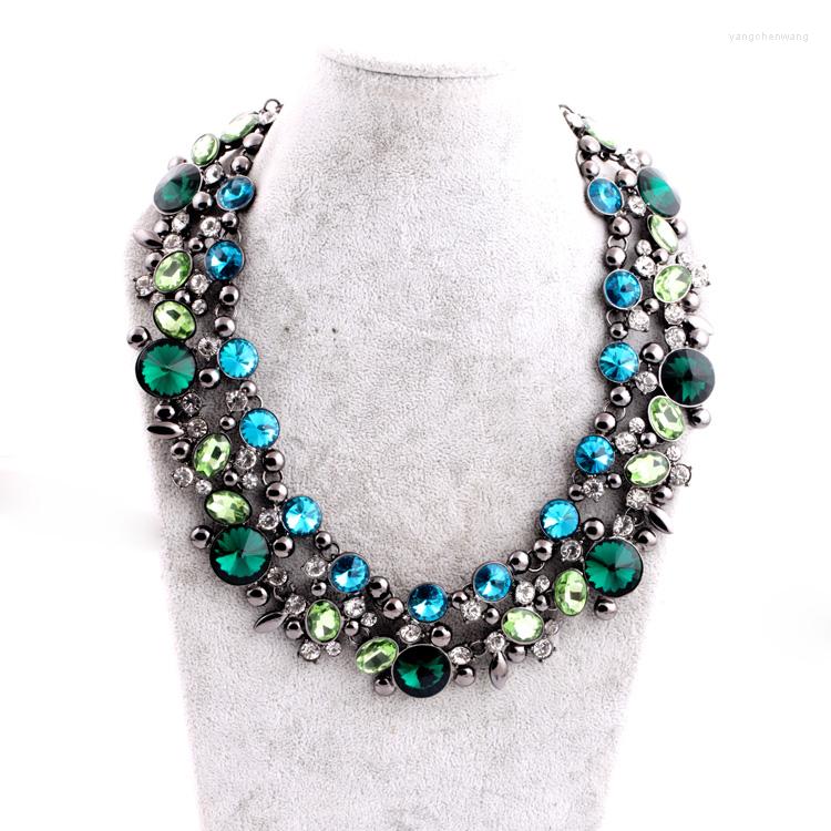 Choker 2022 Est Hyperbole Sparkly Green Blue Created Crystal Necklace For Fashion Women Banquet Brand Costume Jewelry
Choker 2022 Est Hyperbole Sparkly Green Blue Created Crystal Necklace For Fashion Women Banquet Brand Costume Jewelry